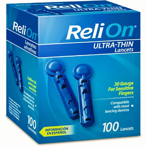 ReliOn Ultra-Thin Lancets 100ct