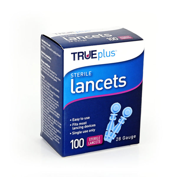 TRUEplus Sterile Lancets - Universal Twist Top 100ct